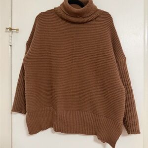 Amazon Brown Cowl Neck Sweater